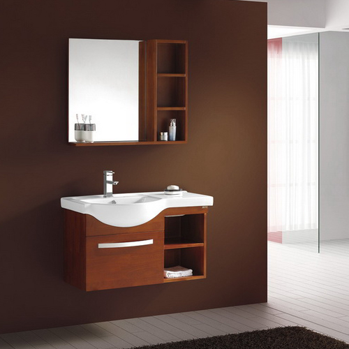 Wood bathroom cabinet SW-WD0048W