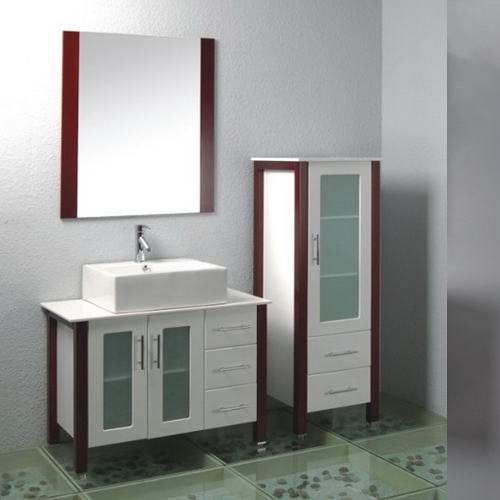 Wood bathroom cabinet SW-WD1006L